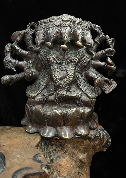 インド製 夢をかなえるゾウ ガネーシャ像 ずっしり重いガネーシャ像